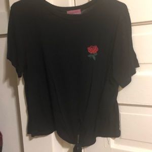 Black rose shirt